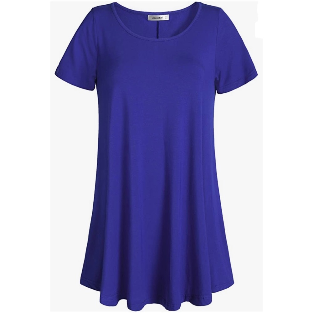 Women’s tunic top. Brand Esenchel. Blue. Size extra large.